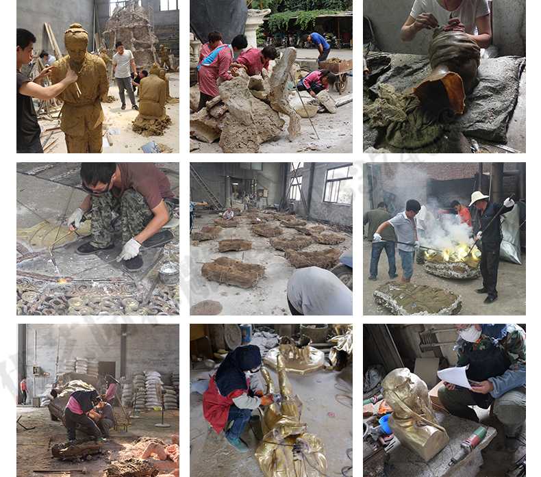 銅雕塑廠家，銅雕塑鑄造流程，銅雕塑定制