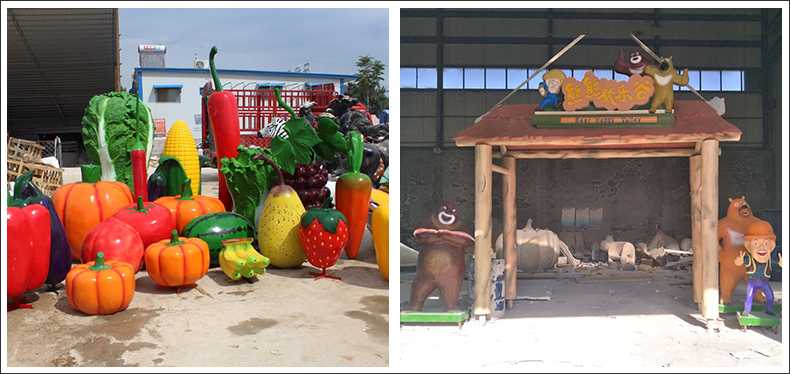 仿真蔬菜水果擺件，卡通玻璃鋼門頭