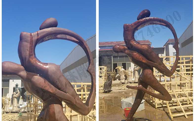 銅舞蹈人物雕塑，銅跳舞人，跳舞人物雕塑