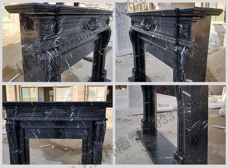石雕壁爐架廠家，石雕壁爐架工廠，定制石雕壁爐架