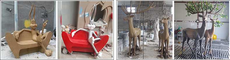 玻璃鋼雕塑制作流程，仿真景觀雕塑廠家