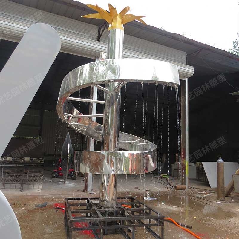 水景噴泉雕塑，不銹鋼雕塑廠家