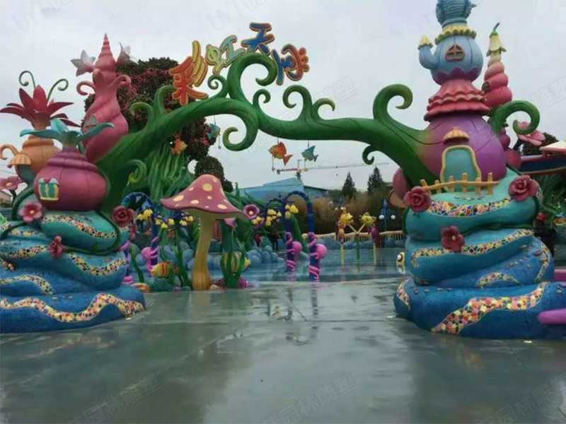 水泥雕塑，水泥卡通門頭